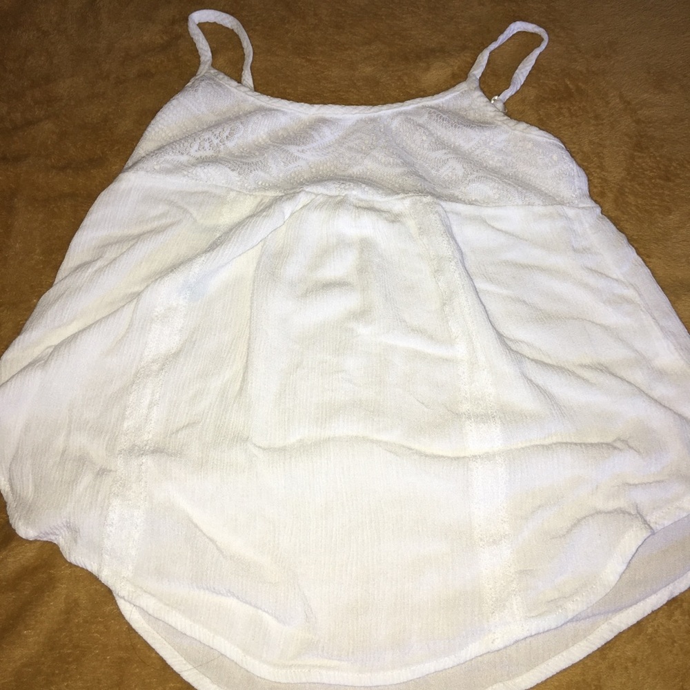 White spaghetti strap